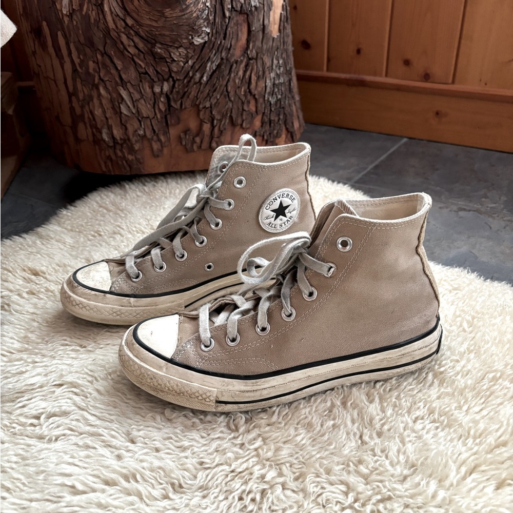 Distressed Converse High Tops